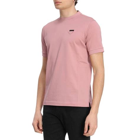 mens pink prada t shirt|Prada t shirt men's sale.